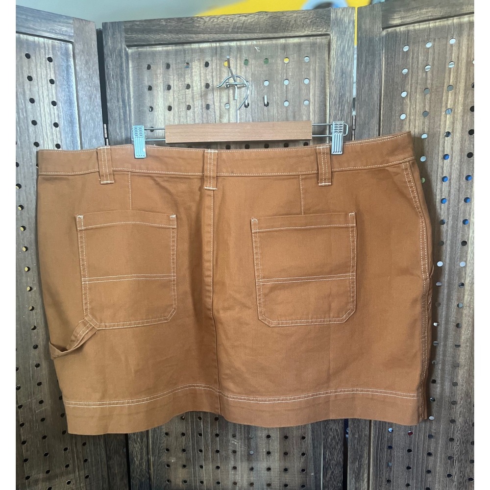 Old Navy Utility Pocket Mini Skirt Size 22 Sly Fox March 2024 - Picture 2 of 7